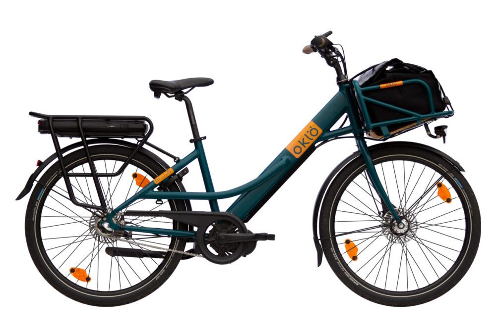 Vélo porteur électrique Missive, 7 vitesses + sacoche avant