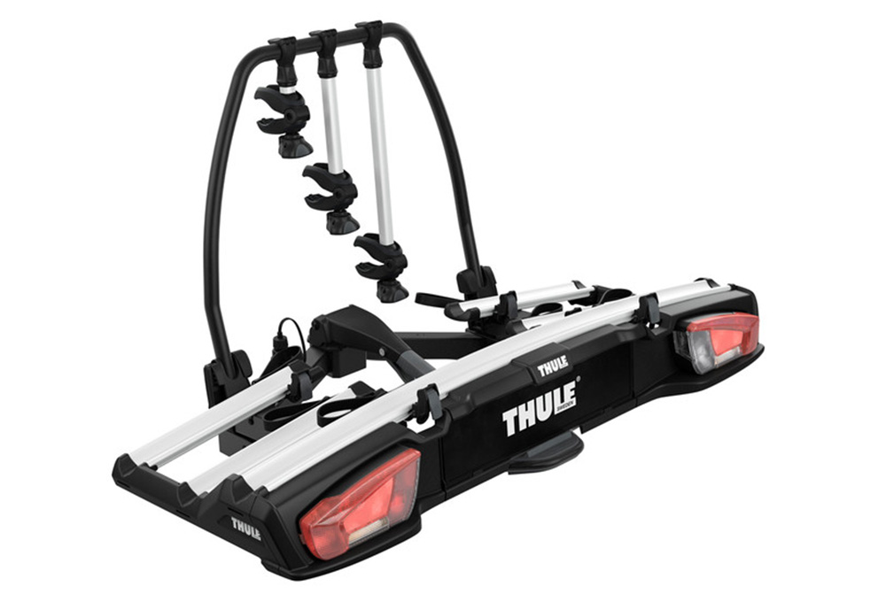 PORTE-VÉLO SUR BOULE D'ATTELAGE THULE VELOSPACE XT 3 939000 - 3 VÉLOS NOIR ALUMINIUM