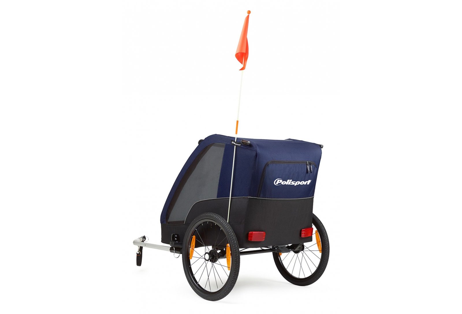 REMORQUE À ENFANT POLISPORT TRAILER BLEU – Image 3