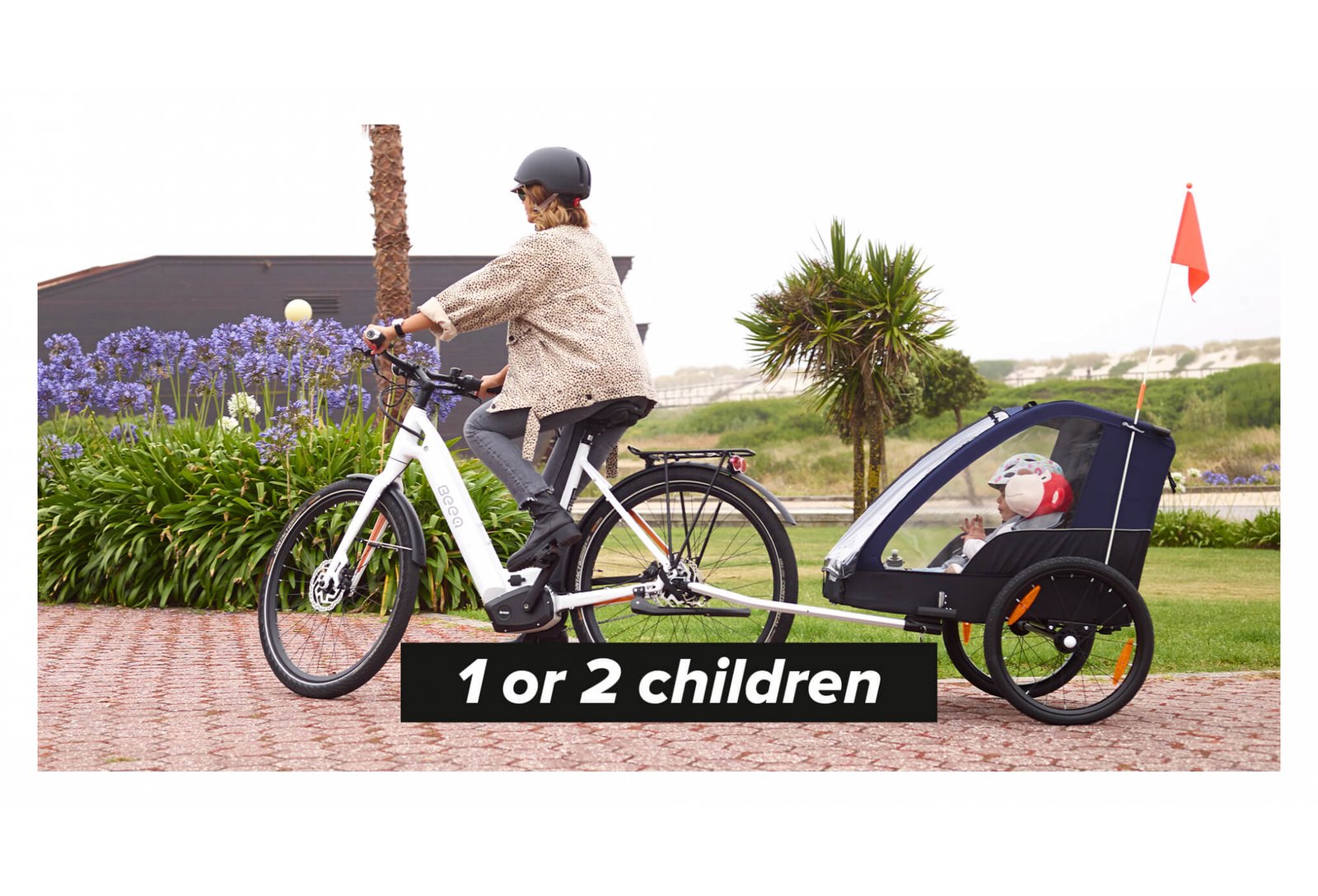 REMORQUE À ENFANT POLISPORT TRAILER BLEU – Image 6