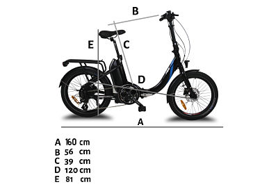 VÉLO PLIANT ÉLECTRIQUE URBANBIKER MINI 20'' – Image 2