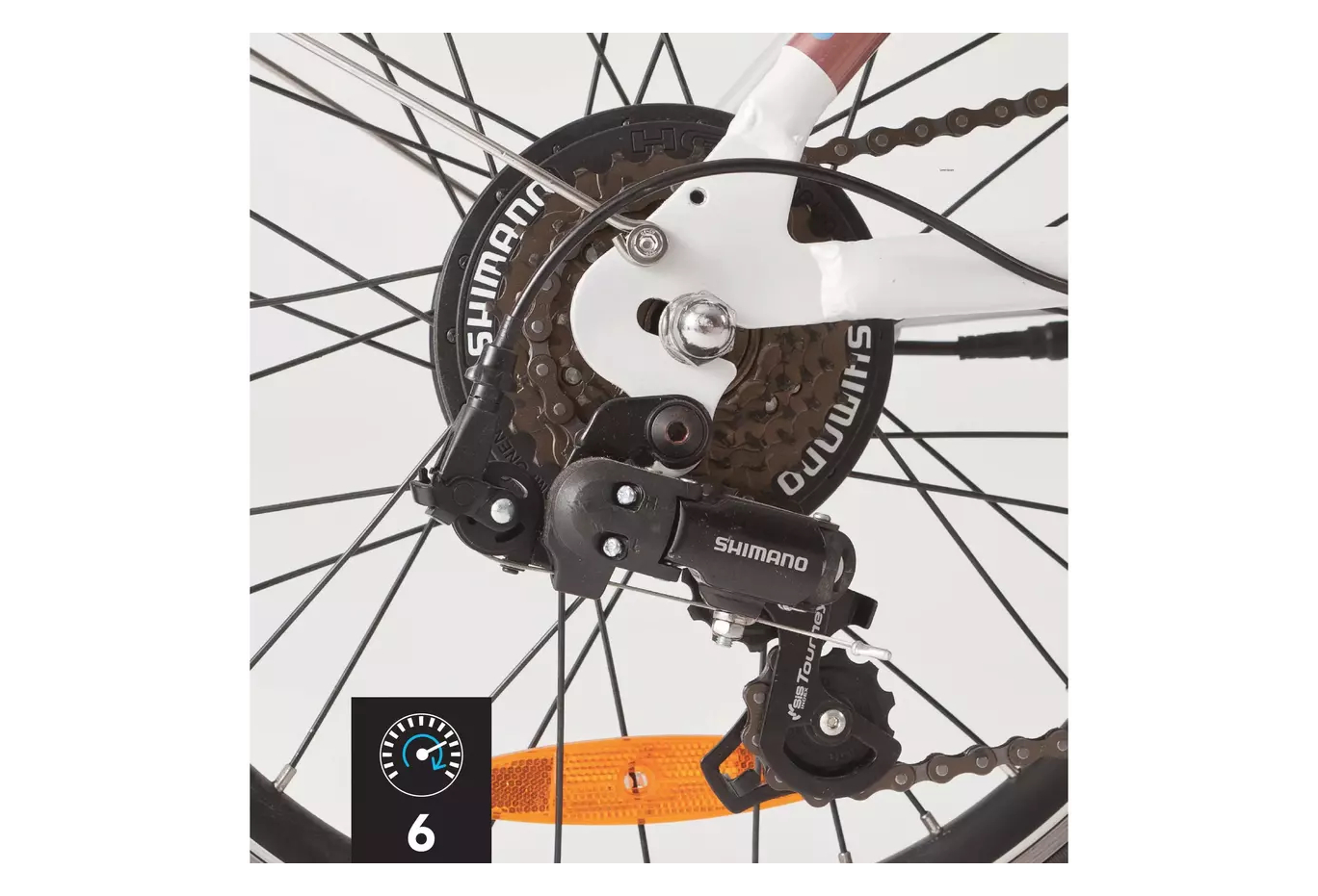 Btwin Tilt 500 électrique Shimano Tourney 6V 250 Blanc 2021 – Image 4