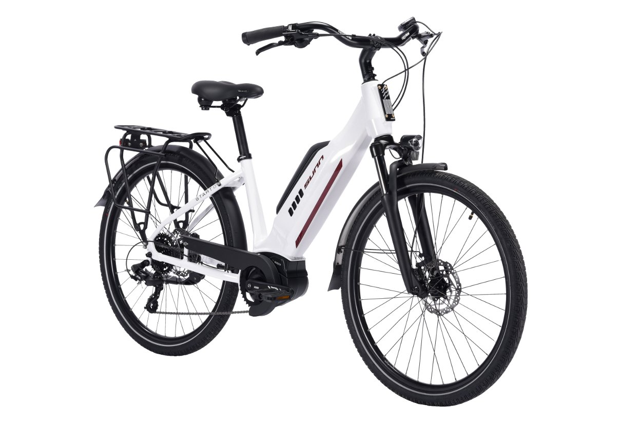 Vélo de Ville Électrique Sunn Urb Start Shimano Tourney/Altus 8V 400 Blanc 2022 – Image 2