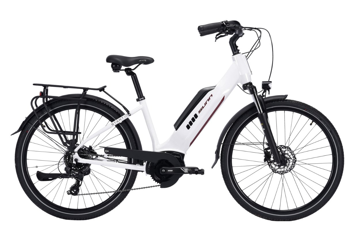 Vélo de Ville Électrique Sunn Urb Start Shimano Tourney/Altus 8V 400 Blanc 2022