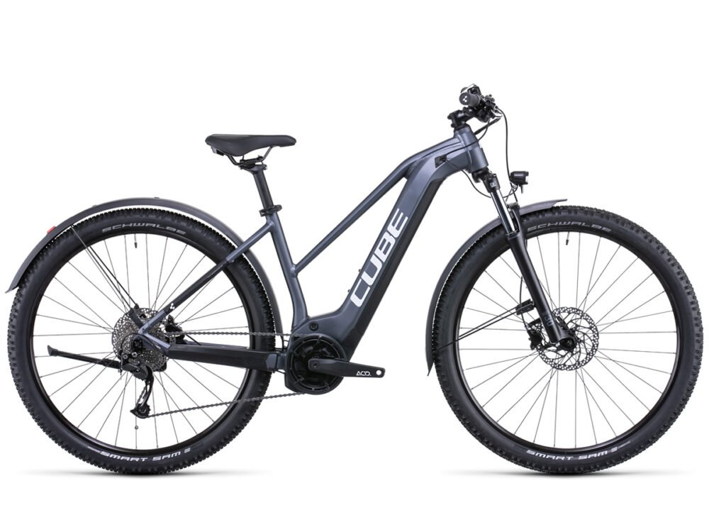 CUBE Reaction Hybrid Performance 500 Allroad metallicgrey´n´white Trapèze 2022