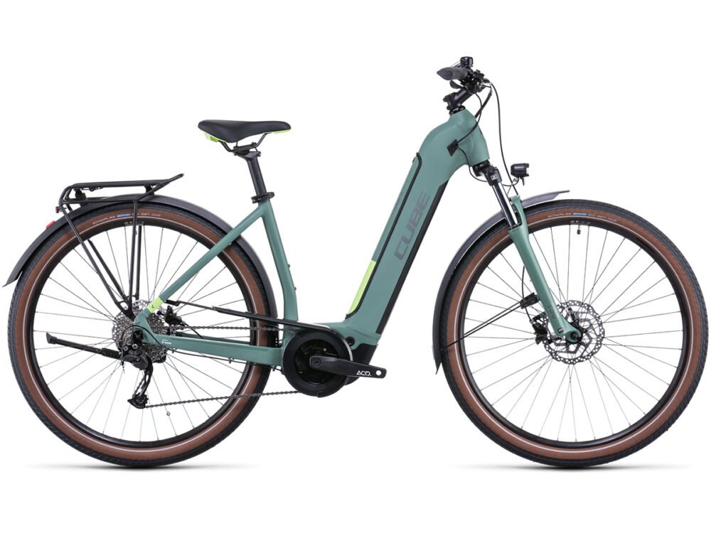 CUBE Touring Hybrid ONE 400 green´n´sharpgreen Easy Entry 2022