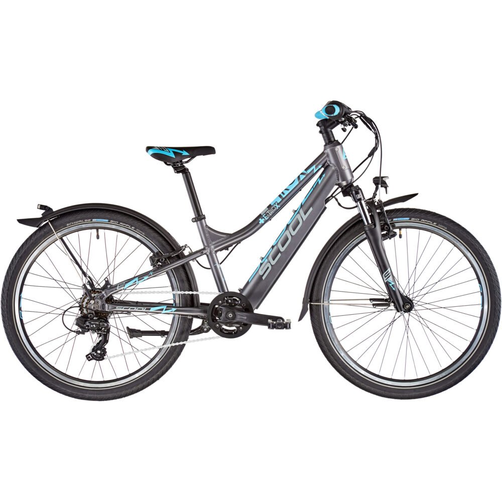 S'COOL E-TROX BAFANG 24 7-S ENFANT, GRIS