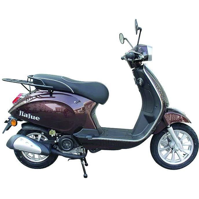 Scooter 4T 50 cc - JIAJUE - EURO5 - Chocolat - Avec carte grise