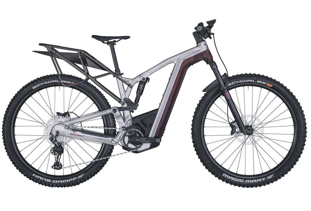 Bergamont VTT Électrique - E-TRAILSTER 130 PRO - 2023 - shiny silver/red
