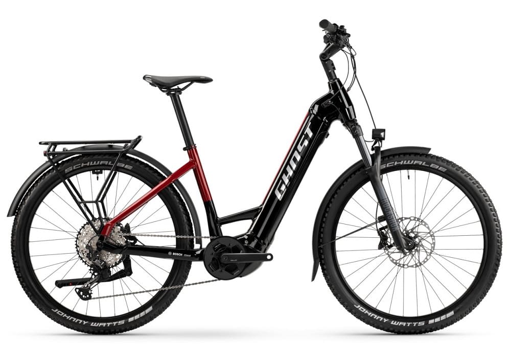 Ghost VTT Électrique Easy Entry 27.5" - E-TERU Pro EQ Low - 2023 - black / pearl deep red