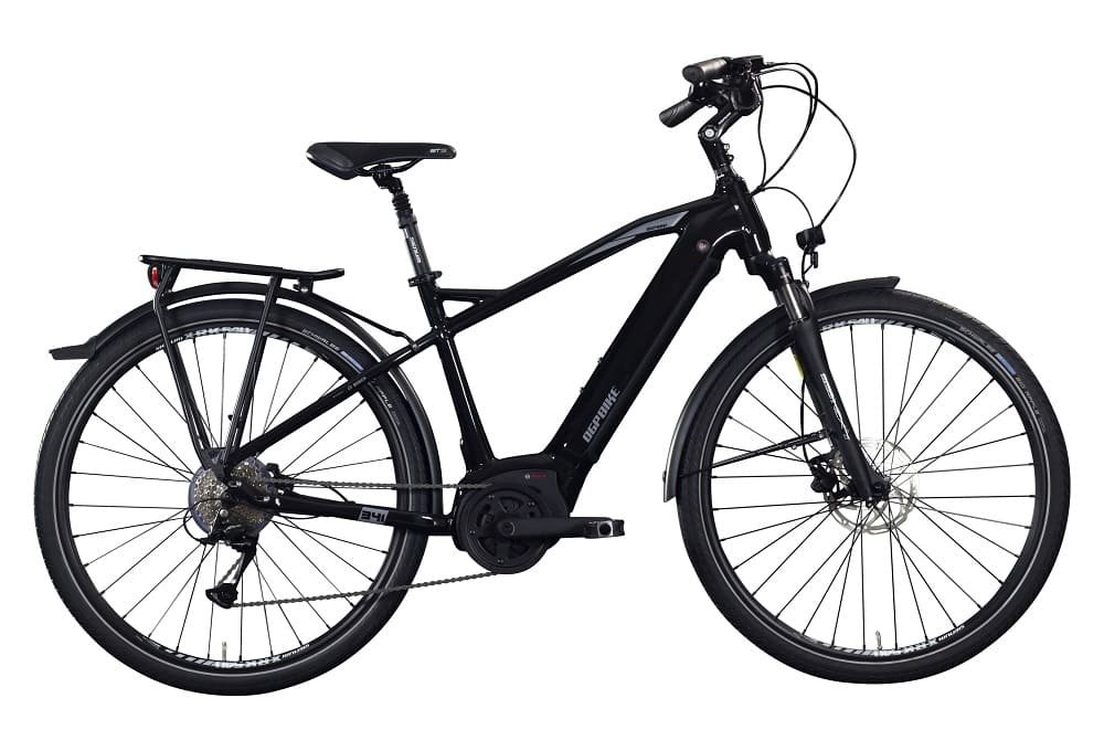VTC Electrique OGP Bike Trekking 341 28" Shimano Acera 9V 500Wh Noir