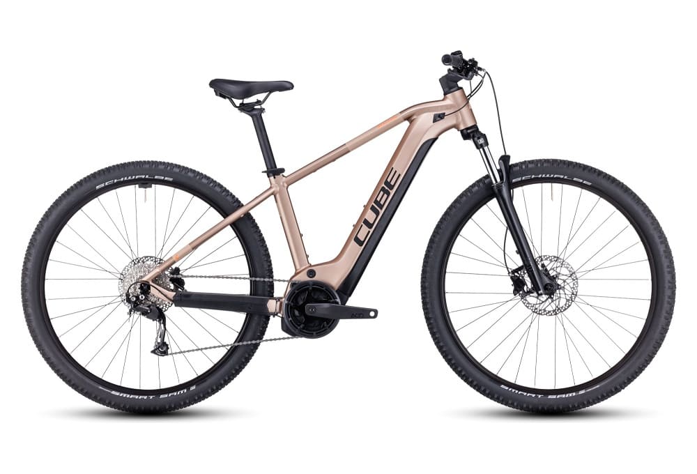 VTT Électrique Semi-Rigide Cube Reaction Hybrid Performance 500 Shimano Alivio 9V 500 Wh 29" Marron2023