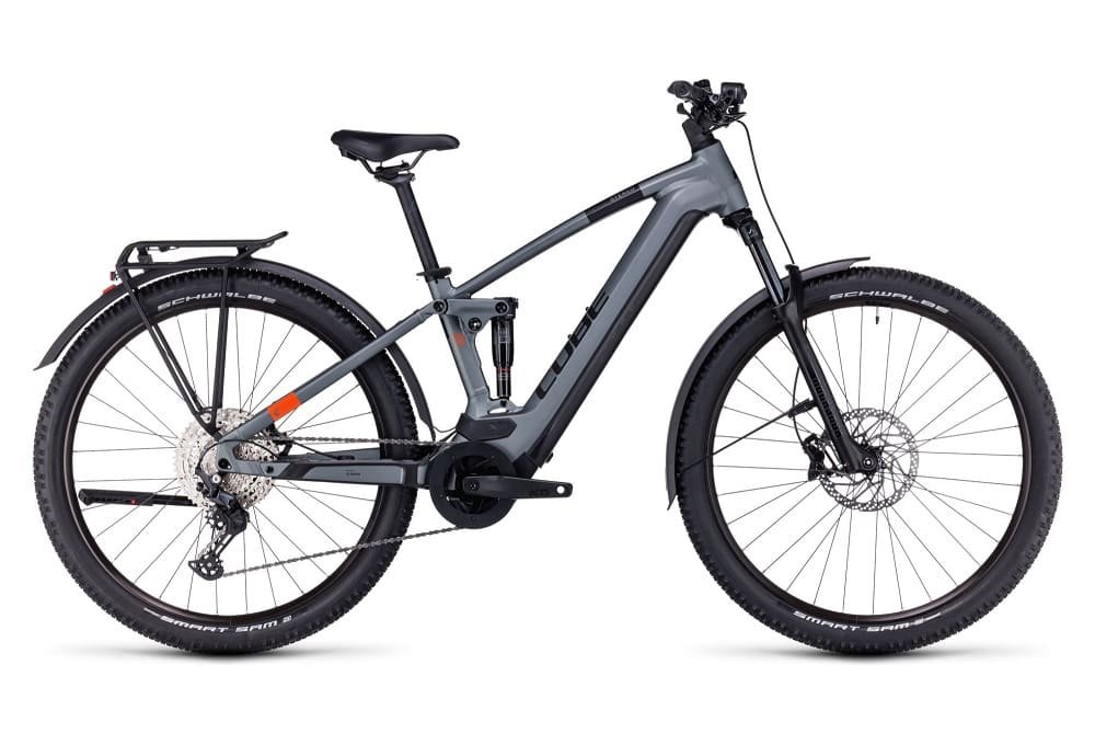VTT Électrique Tout-Suspendu Cube Stereo Hybrid 120 Pro 625 Allroad Shimano Deore 12V 625 Wh 29" Gris Flash 2023