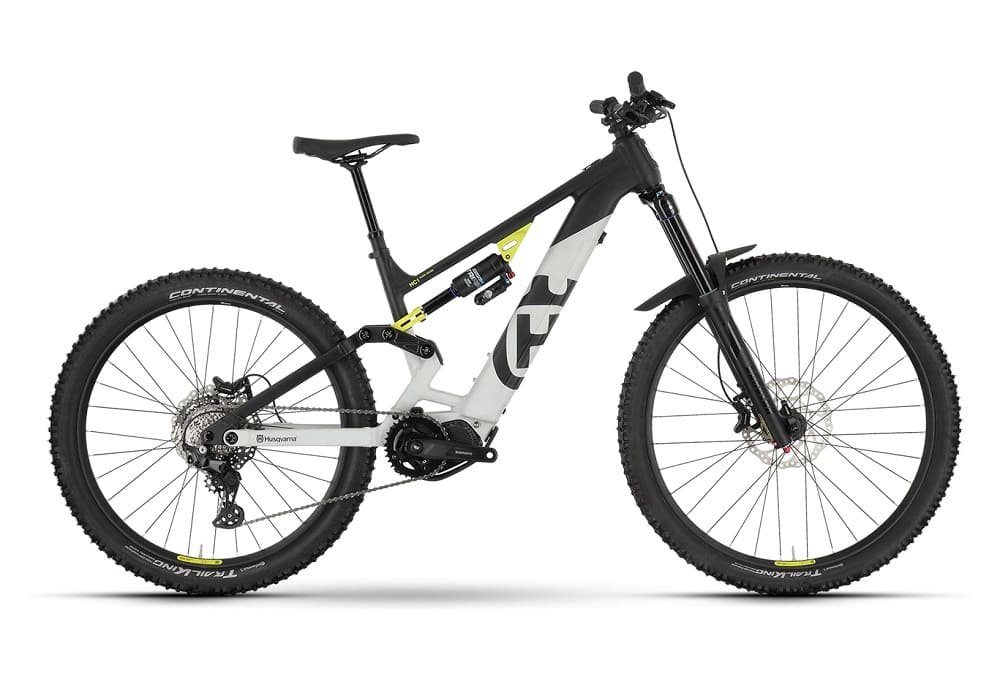 VTT Electrique Tout-Suspendu Husqvarna Hard Cross HC1 Tektro M350 9V 630 Wh 29"/27.5" Noir/Blanc 2023