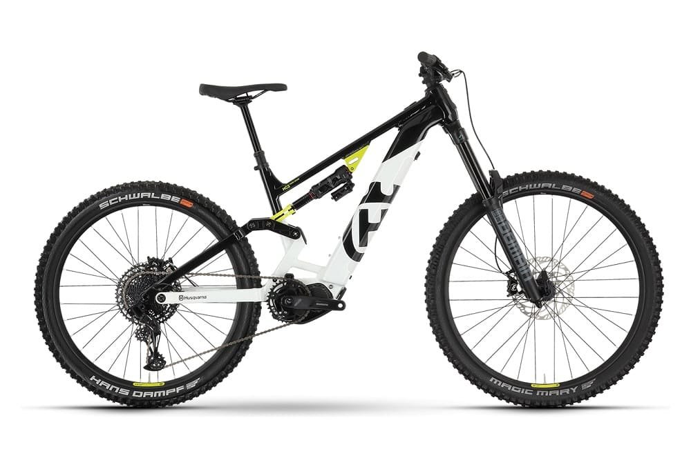 VTT Electrique Tout-Suspendu Husqvarna Hard Cross HC2 Sram SX Eagle 12V 630 Wh 29"/27.5" Noir/Blanc 2023