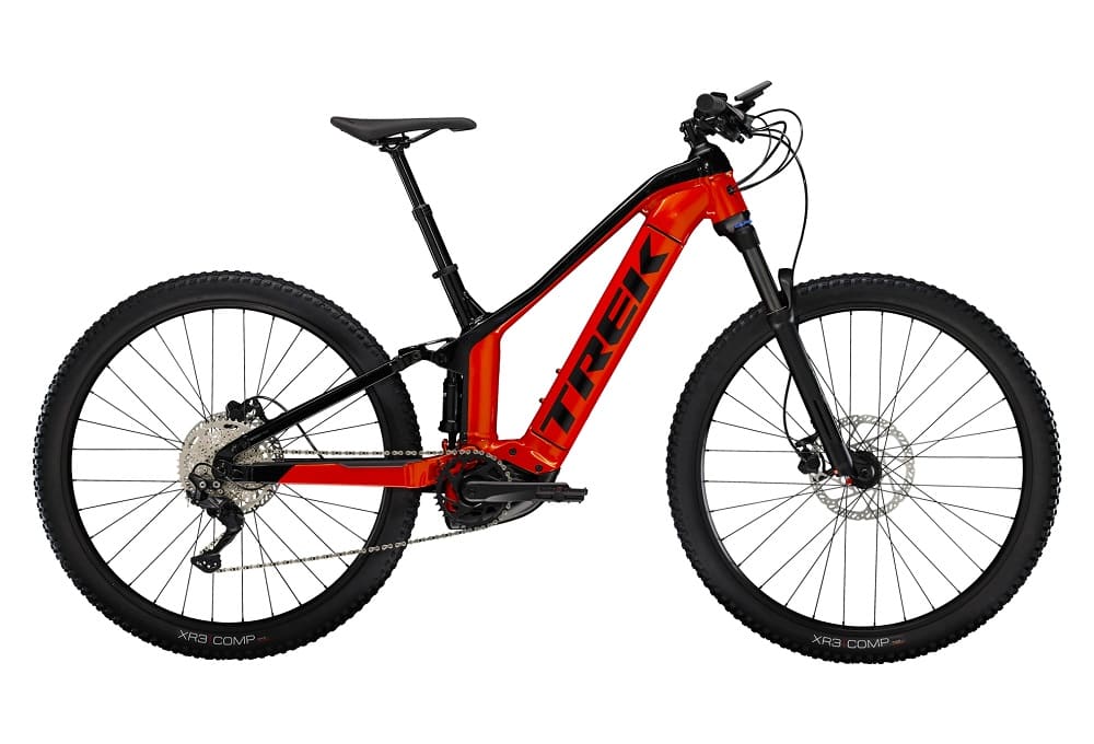 VTT Électrique Tout-Suspendu Trek Powerfly FS 4 Shimano Deore 10V 625 Wh 29" Rouge Lave / Noir Gén 3