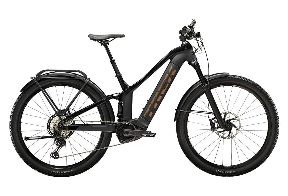 VTT Électrique Tout-Suspendu Trek Powerfly FS 7 Shimano SLX XT 12V 625 Wh 29" Gris Mat / Noir 2023