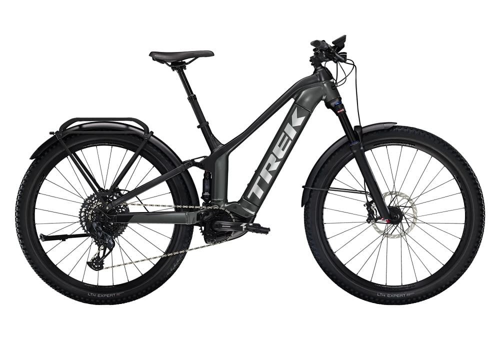 VTT Électrique Tout-Suspendu Trek Powerfly FS 9 EQ Sram GX Eagle AXS 12V 625 Wh 29" Gris Lithium / Noir Gén 3