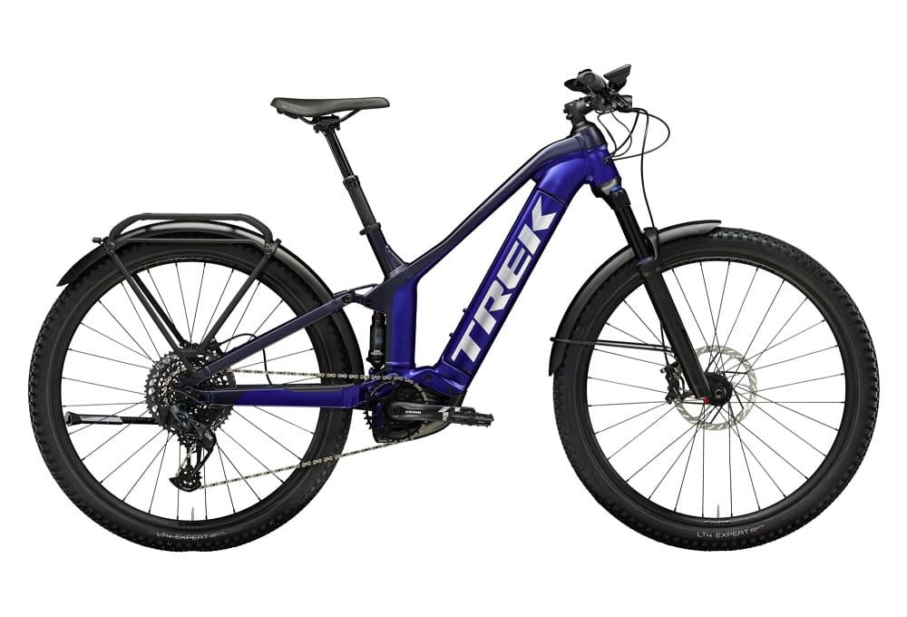 VTT Électrique Tout-Suspendu Trek Powerfly FS 9 EQ Sram GX Eagle AXS 12V 625 Wh 29" Bleu Gén 3