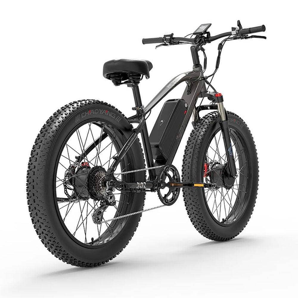 VTT électrique Lankeleisi MG740 PLUS 1000Wx2 26" Fat Bike Dual Motor EMTB Bleu – Image 9