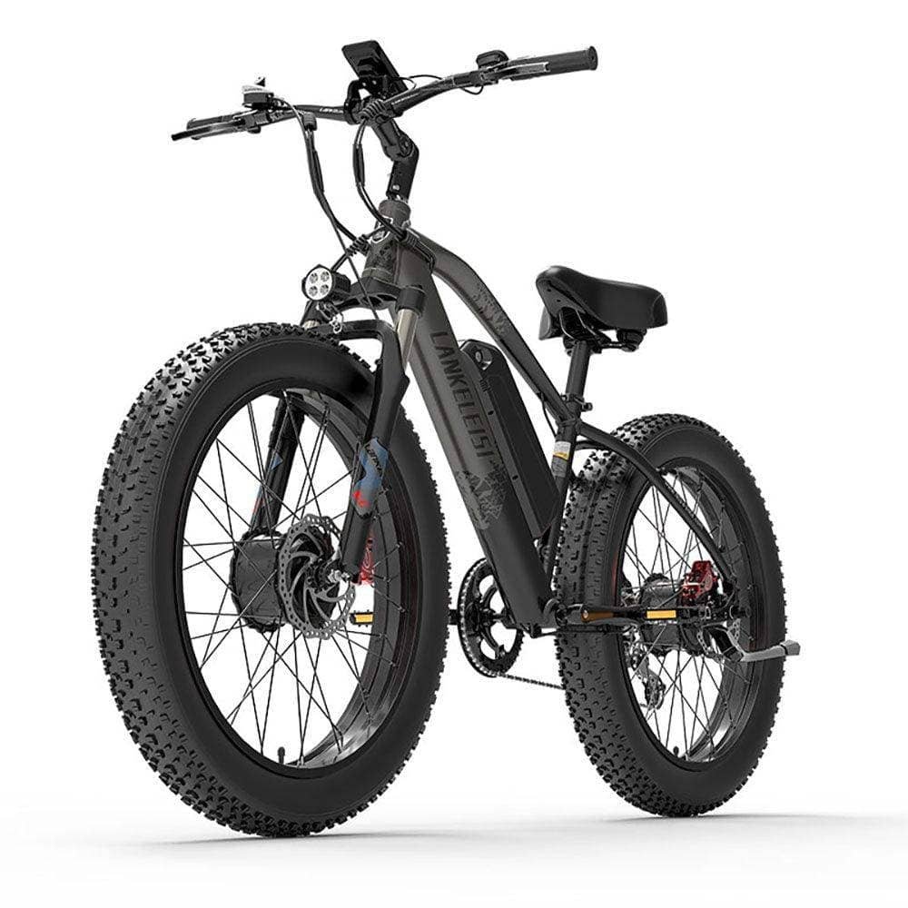 VTT électrique Lankeleisi MG740 PLUS 1000Wx2 26" Fat Bike Dual Motor EMTB Bleu – Image 8