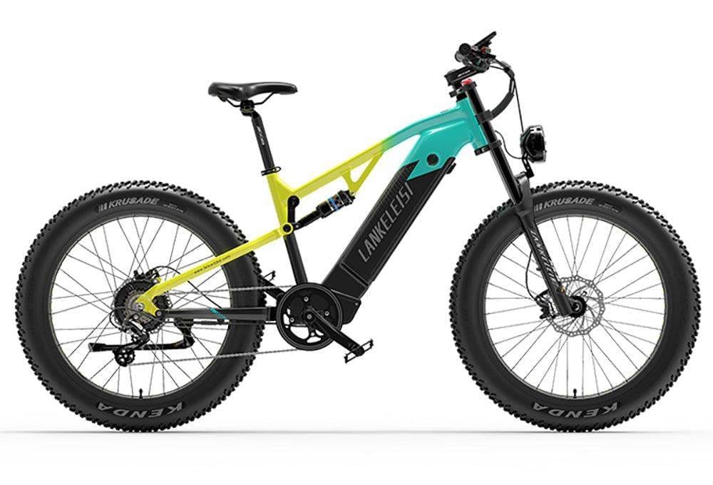 VTT électrique Lankeleisi RV800 Plus 750W 26" Fat Bike EMTB Jaune