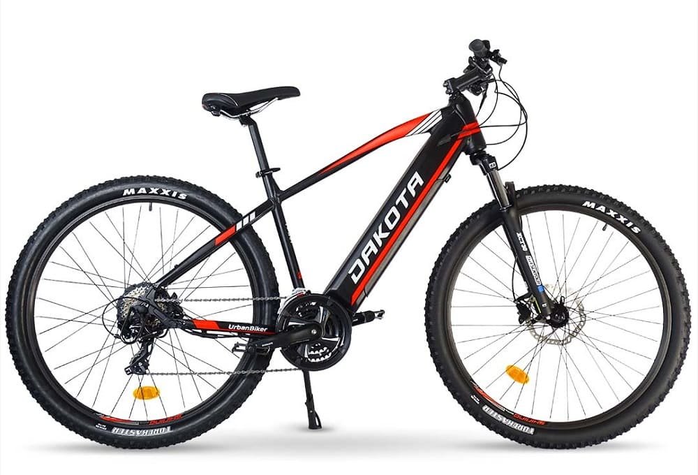 VTT électrique Semi-Rigide URBANBIKER Dakota 23 Rouge - Batterie 840 Wh Moteur 250W