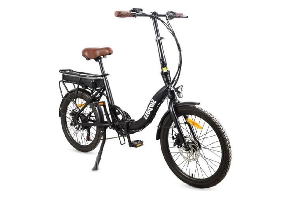 Vélo Electrique SURPASS 20" Noir 6 vitesses Pliant Batterie 10 Ah
