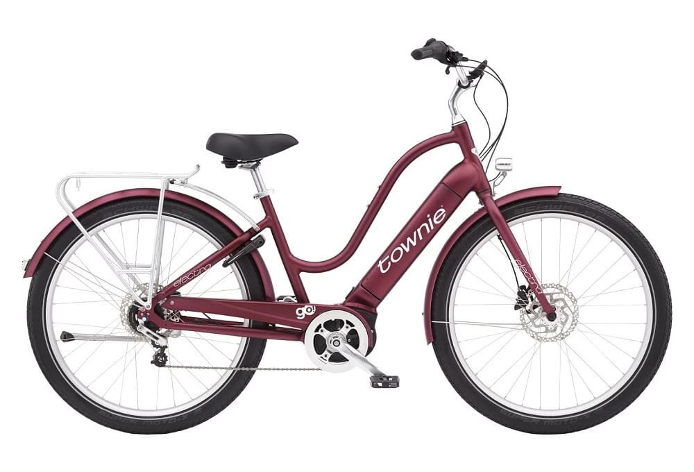 Vélo de Ville Électrique Electra Townie Path Go! 5i Shimano Nexus 5V 500 Wh 27.5" Bordeaux Rosewood Mat