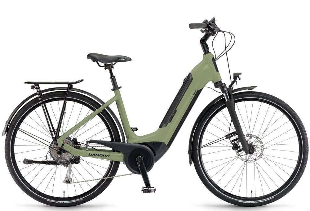 Vélo de Ville Électrique WINORA Tria X9 peppermint Bosch Performance Line 500WH 2023