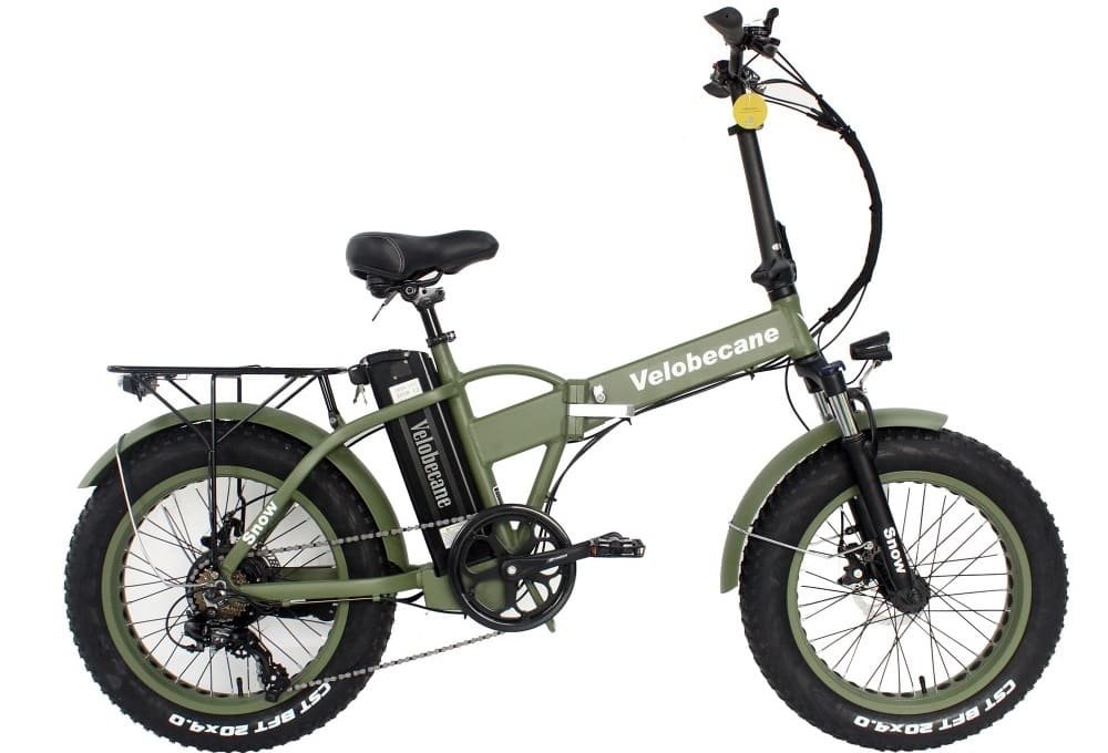 Velo electrique fatbike pliant Snow Olive