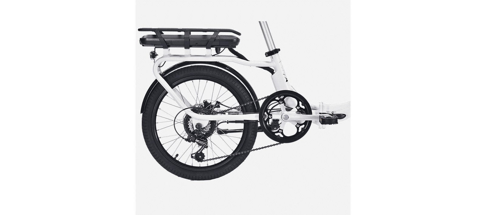 Vélo électrique pliant NAKAMURA E-FLEX 2.0 BLANC – Image 4