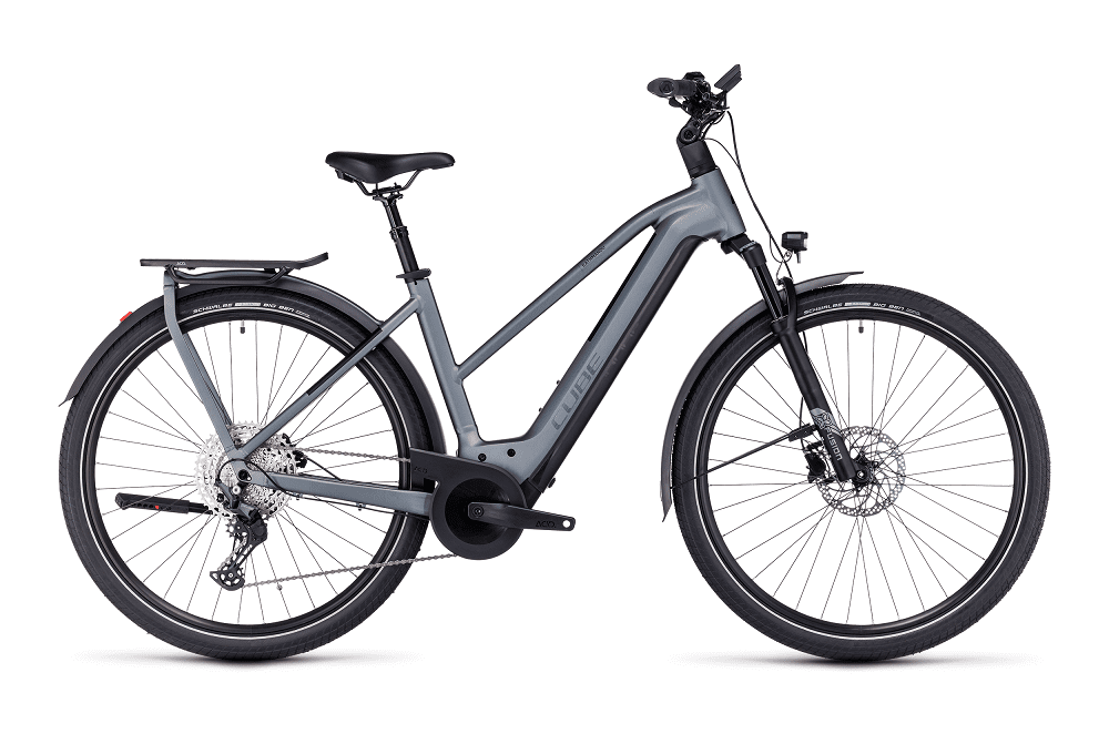 Vélo ville électrique Cube kathmandu hybrid pro 750 flashgrey´n´metal trapèze
