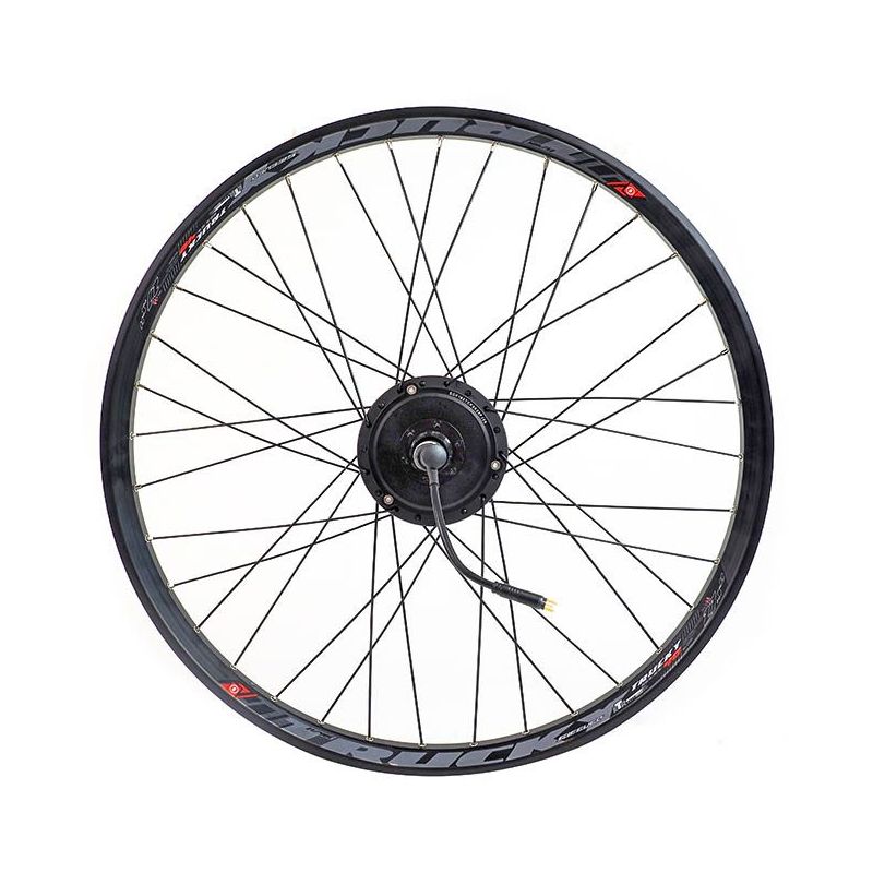 RAYONNAGE DU MOTEUR EN RAYONS INOX RENFORCÉS SUR UNE JANTE DOUBLE PAROI ADAPTÉE À VOTRE VÉLO 20'' 24'' 26'' 27,5'' 28'' 29''