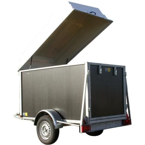 Remorque fourgon marron avec capot BW Trailers
